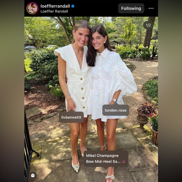 ISO Maeve Scallop Dress in Coral OR White - Picture 2 of 4